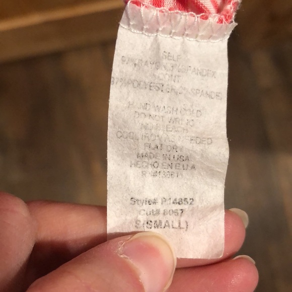 Women’s Sz S Eleven Oaks Mixed Media Striped & Floral Tee - Picture 3 of 3